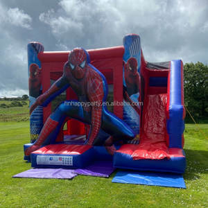 Prix usine gonflable Bouncer House gonflable Bouncer Hero Theme Combo pour la vente commerciale Spiderman Jumping Castle - Product Image 2