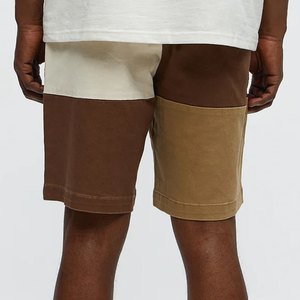 Shorts élégants pour hommes avec design color block, fermeture à cordon réglable, coupe confortable et décontractée, design à prix abordable - Product Image 6