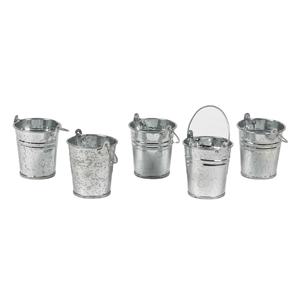 Seauets métalliques miniatures galvanisés de qualité supérieure avec poignées, petits seaux en étain pour cadeaux de fête, bonbons, artisanat et décoration de jardin - Product Image 1