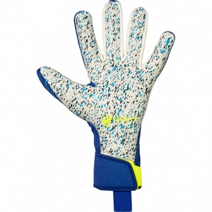 Gants de gardien de but personnalisés, paume avant en latex aqua hybride, découpe hybride, enveloppes pour le pouce, dos de la main, impression par sublimation, sangle amovible - Product Image 3