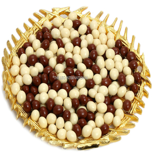 <b>Large</b> Square Metal Glass Mirror <b>Tray</b> With Safe Decorative Handles For Serving Drinks Desserts And Party Essentials - Product Image 2