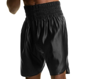 High Quality Custom Color Boxing Shorts Heat-Transfer Printed Logo Front Silk/Polyester Blend Lightweight Martial <b>Arts</b> - Product Image 1