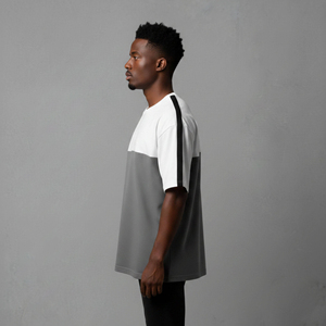 Camiseta de Alta Calidad para Hombre, Estilo Hip Hop, 100% Algodón Ecológico, con Logotipo Personalizado Serigrafiado, Corte Holgado - Product Image 1