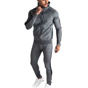 Wholesale Solid Spring Printed Breathable Sweat-Wicking 2 Piece Training Wear Set Chin Guard Hood Zip Lightweight Gym Workout - Product Image 1