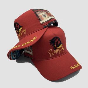 Gorras Trucker de 5 Paneles con Franjas de Perfil Alto al por Mayor para Logotipo Bordado, Etiqueta de Marca Personalizada, Gorras Trucker con Franjas Estilo Western - Product Image 5