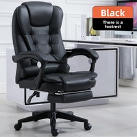 Fauteuil de bureau exécutif en cuir moderne Paint Boss, luxe léger, inclinable, confortable, pivotant, accoudoirs réglables, pour atelier et salle de sport