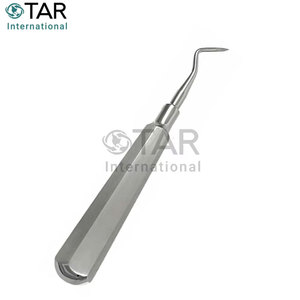 เครื่องมือถอนฟัน Heibrink Root Tip Pick 2 แบบด้ามจับขนาดใหญ่ ผลิตจากสแตนเลสสตีลคุณภาพสูง สำหรับการถอนฟันและการกำจัดปลายรากฟัน - Product Image 3