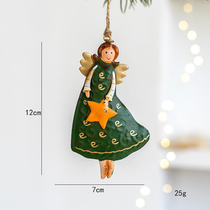 ของตกแต่งคริสต์มาสสุดสร้างสรรค์ รูปนางฟ้าโลหะเต้นรำ สำหรับแขวนผนัง ต้นคริสต์มาส งานศิลปะ งานฝีมือ ตกแต่งบ้าน งานปาร์ตี้ - Product Image 5