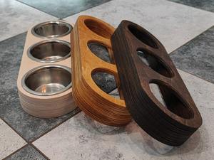 Comedero Elevado para Mascotas de Acero Inoxidable con Soporte de Madera, Juego de Comederos para Perros/Gatos al por Mayor - Product Image 6