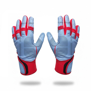 Premium Quality Synthetic <b>PVC</b>/PU Leather Professional Baseball Batting <b>Gloves</b> Ambidextrous Long Cuff Adult Youth Ultimate - Product Image 1