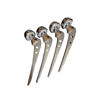 Pacho Industries Pacho-0021 – Lot de 4 prothèses de hanche bipolaires réutilisables 43 mm et 51 mm – Instrument orthopédique de hanche durable et de haute qualité
