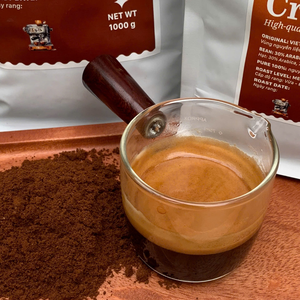 Grains de café robusta torréfié foncé de haute qualité avec goût fruité OEM/ODM vente en gros Machines à expresso d'usine du Vietnam - Product Image 3