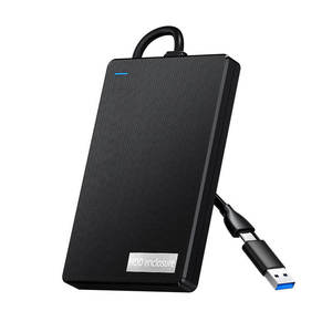 กล่องใส่ฮาร์ดดิสก์ภายนอกขนาด 2.5 นิ้ว พร้อมสาย USB-A และ Type-C ในตัว สำหรับใส่ SSD - Product Image 3
