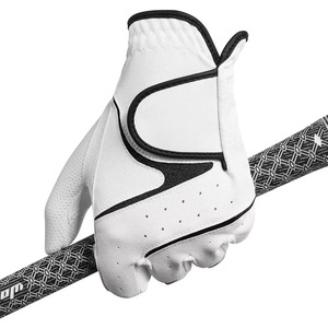 Manufacturing Durable High Quality Men Cabretta Leather Custom White Golf Gloves Adult Golf Gloves <b>Light</b> Weight Hand Fit Sports - Product Image 5