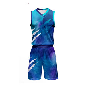 Uniforme de Baloncesto Transpirable de Talla Grande con Estampado por Sublimación Personalizado, de Alta Calidad, sin Mangas, para Verano, que Absorbe la Humedad y con Transferencia de Calor - Product Image 2