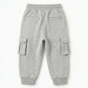 Pantalons d'uniforme scolaire à boutons très demandés pour enfants et adultes, garçons et filles, longueur cheville, en coton. - Product Image 2