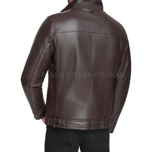 Veste en cuir d'hiver de haute qualité à bas prix, veste en cuir camouflage pour homme, veste en cuir légère pour homme - Product Image 2