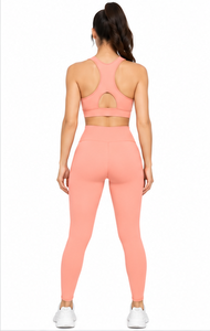 Ensemble de yoga personnalisé pour femme : Leggings taille haute et brassière de sport respirants, séchage rapide, extensibles – Idéal pour la gym, le Pilates et l'entraînement (Lot de 2) - Product Image 3