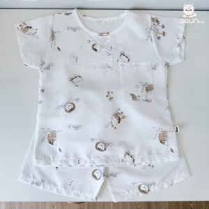 Ensemble de vêtements pour enfants, vêtements pour garçons et filles, légers et doux, vêtements d'été fabriqués au Vietnam, toucher ultra-doux - Product Image 6