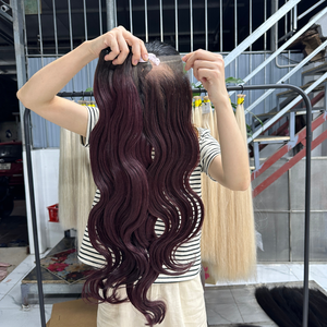 Top vente en gros 8-32 pouces vietnamien cheveux bruts dentelle frontale perruque textures droites HD pour les femmes noires non traitées Hd dentelle frontale perruque - Product Image 1