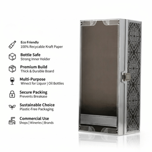 Caja de Regalo Rígida Deslizante de Papel Kraft Personalizada con Laminado Mate, Grabado en Relieve y Forro de Esponja |   Empaque Artesanal Premium Reciclable - Product Image 5