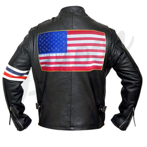 Chaqueta de Cuero para Hombre con Logotipo Personalizado, Chaqueta de Motero de Invierno de Primera Calidad, Abrigo de Cuero de Invierno al por Mayor, Proveedor Mayorista - Product Image 5