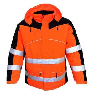 Hi Vis <b>Winter</b> Workwear Safety Reflective Stripes Hooded Workwear <b>Jacket</b>-Quick Dry Windproof Unisex Sweatshirt Safety <b>Jacket</b> - Product Image 4