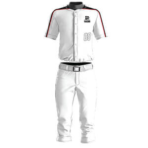 Uniforme de baseball personnalisable couleur unie, respirant, séchage rapide, léger, 100 % polyester, fabriqué au Pakistan – Meilleures ventes - Product Image 1