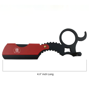 Rasoir droit en acier inoxydable de qualité supérieure OEM à prix de gros avec anneau de maintien pour le rasage du visage pour hommes - Product Image 3