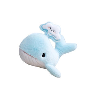 Juguetes de Peluche Súper Lindos para Niños, de Algodón PP Suave, Serie Océano, Peluche de Ballena Adorable, Muñeco de Peluche Bordado para Aliviar el Estrés - Product Image 5