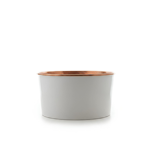Baignoire en cuivre, extérieur blanc martelé, baignoire de luxe en cuivre, équipement de salle de bain, bain japonais traditionnel, décoration intérieure - Product Image 3