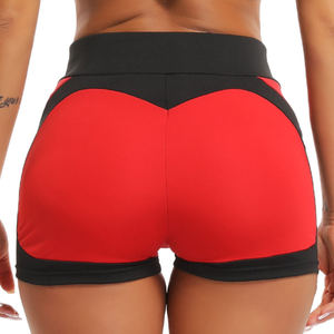 <b>Women</b> Solid Spandex Nylon Seamless Yoga Suit <b>Short</b> Sleeve Vest Top High Waist Sports Pants <b>Shorts</b> Breathable Quick - Product Image 2