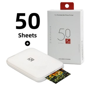 buy MT53 color photo portable printer mobile phone mini bluetooth <b>pocket</b> printer with sticker paper - Product Image 2