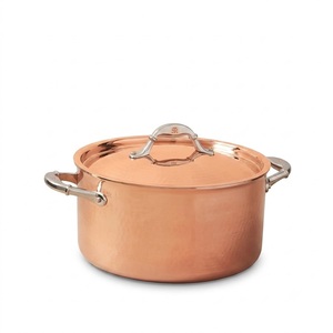 Olla de Cobre Hecha a Mano de Primera Calidad con Asas de Latón, Juego de Utensilios de Cocina de Cobre de Lujo para Restaurantes, Hoteles y Cocinas - Product Image 5