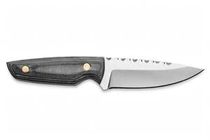 Herramienta Compacta Artesanal de Acero Inoxidable Satinado con Mango de Micarta Negra, Pieza Ejecutiva de Exhibición - Product Image 4