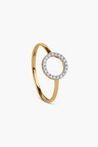Anillos Apilables de Eternidad con Círculo Abierto de Diamantes Cultivados en Laboratorio, Anillos Modernos, Elegantes y Sencillos de Oro Sólido de 14k con Pavé Redondo, Fabricante - Product Image 5