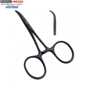 SIGAL MEDCO Forceps chirurgical médical courbé de haute qualité pour prélèvement d'artères, instrument de pêche à la mouche, style classique - Product Image 3