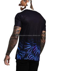 Nouveaux vêtements élégants pour hommes OEM personnalisés Impression de t-shirts respirants personnalisés par sublimation à la palangre - Product Image 1