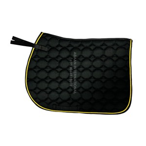 Custom Cotton Quilted Jumping Saddle Pad with Decorative Cord Breathable Shock Absorption for Equestrian Riding OEM Wholesale - Product Image 2