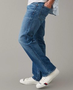 กางเกงยีนส์เดนิมสำหรับผู้ชายทรงสลิมฟิตเอวกลางทรงตรงสตรีทแวร์ฮิปฮอปปักลายสีพื้น - Product Image 6