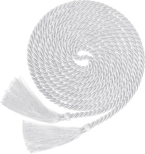 Cincture de Clergé en Corde avec Pompons Rouges OEM, Cincture de Prêtre avec Pompons Ronds et Plats, Corde Pectorale Religieuse – Vente en Gros - Product Image 1