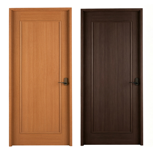 Golden Aero Solid Wood Modern Interior <b>Slab</b> Door Moulded Panel Finished Surface Manual Opening for Bedroom Apartment Villa - Product Image 4