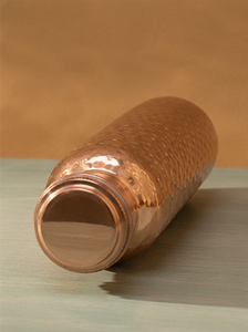 Botella de Agua de Cobre Puro con Acabado Espejo, Botella para Beber de Cobre Hecha a Mano, Botella Ayurvédica para la Salud, a Prueba de Fugas, con Tapa de Rosca Reutilizable - Product Image 3