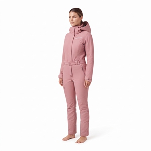 Mono de esquí de una pieza para mujer, impermeable, cortavientos, cálido, con capucha, para invierno y actividades al aire libre - Product Image 3