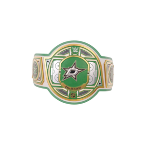 Ceinture de championnat des Dallas Stars de la LNH, personnalisable, de haute qualité, verte et dorée, ceinture sportive personnalisée, ceinture de champion, édition de collection - Product Image 6
