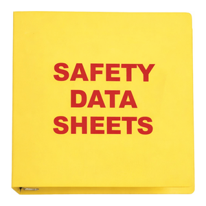 Protège-documents Brady Standard MSDS à anneaux de 2,5 pouces pour documents de sécurité en laboratoire - Product Image 1