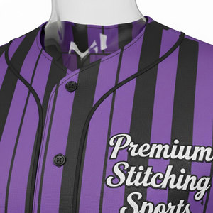 Venta al por Mayor de Material de Sublimación, Camisetas de Béisbol de Manga Corta, Tallas Grandes, Nombre del Equipo y Número Bordados, Logotipo, Ropa de Softbol - Product Image 6