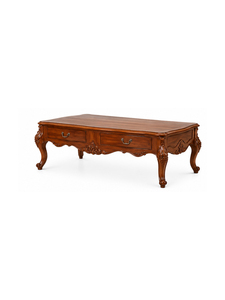 Table de chevet de luxe en teck de style mid-century, écologique, avec tiroir et étagère, pour chambre à coucher, appartement, salon, hôtel - Product Image 4