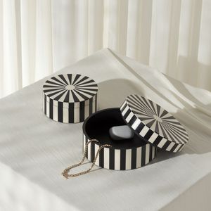 Luxury Jewelry <b>Box</b> In Handmade Marble Resin Inlay <b>Box</b> White <b>Black</b> And Many Colour Mother Of Pearl Bone Inlay <b>Box</b> <b>Gift</b> Purpose - Product Image 4