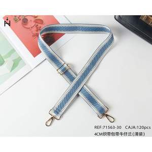 Sangle en toile réglable de 4 cm pour accessoires de sac, denim bleu tendance - Product Image 3